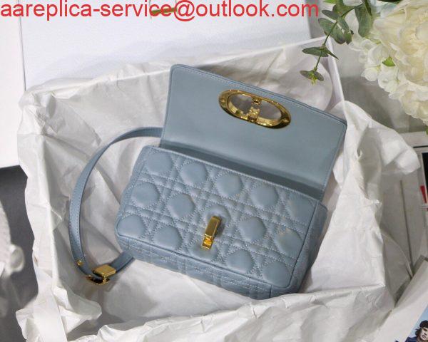 Replica Dior M9241 Dior Small Dior Caro Bag Blue 6 Replica Dior M9241 Dior Small Dior Caro Bag Blue 6