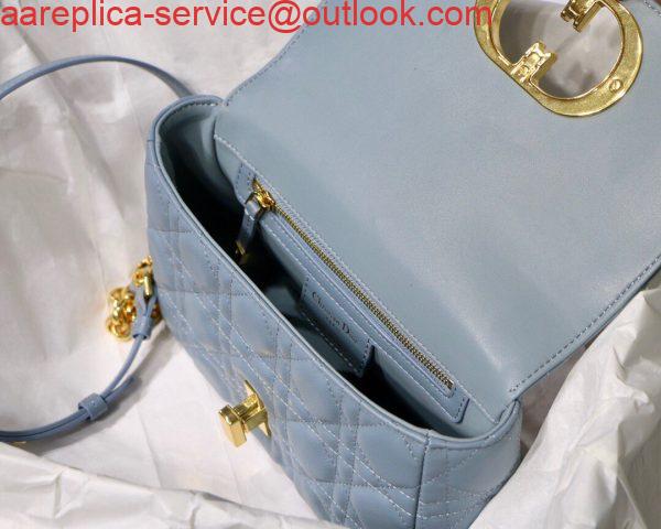 Replica Dior M9241 Dior Small Dior Caro Bag Blue 7 Replica Dior M9241 Dior Small Dior Caro Bag Blue 7