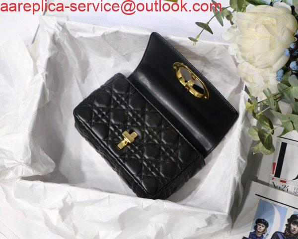 Replica Dior M9241 Dior Small Dior Caro Bag Black 6 Replica Dior M9241 Dior Small Dior Caro Bag Black 6