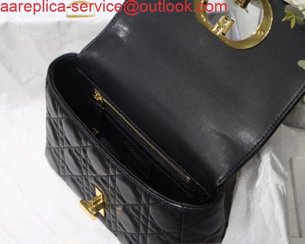 Replica Dior M9241 Dior Small Dior Caro Bag Black 7 Replica Dior M9241 Dior Small Dior Caro Bag Black 7
