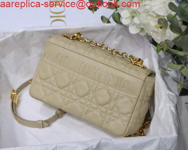 Replica Dior M9241 Dior Small Dior Caro Bag Apricot 2 Replica Dior M9241 Dior Small Dior Caro Bag Apricot 2