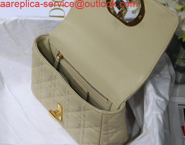 Replica Dior M9241 Dior Small Dior Caro Bag Apricot 7 Replica Dior M9241 Dior Small Dior Caro Bag Apricot 7