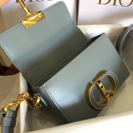 Replica Dior M9204 Dior 30 Montaigne Box Bag Calfskin Gray 4