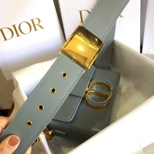 Replica Dior M9204 Dior 30 Montaigne Box Bag Calfskin Gray 7
