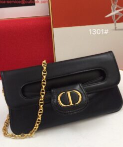Replica Dior M8641 Medium Diordouble Bag Black