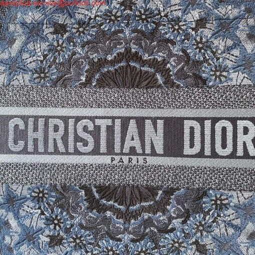 Replica Dior M1296 Small Dior Book Tote Navy Blue Dior Constellation Embroidery 4