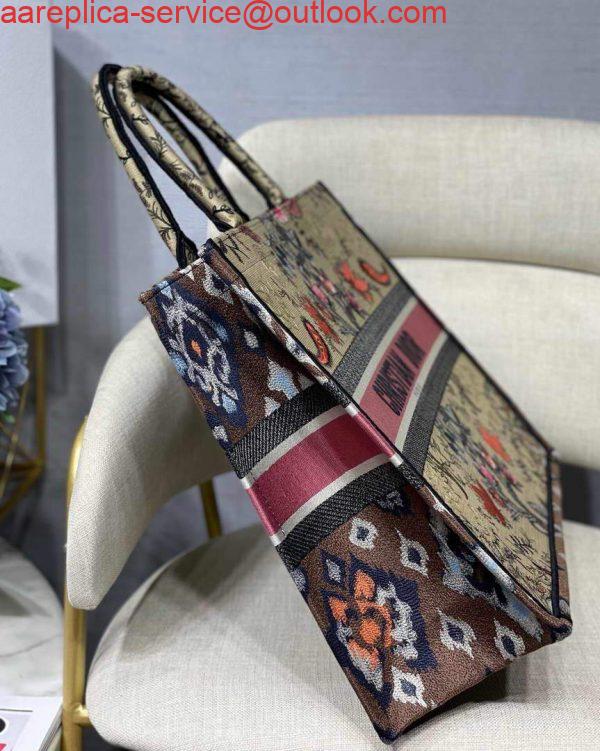 Replica Dior M1286 Book Tote Multicolor Flowers Embroidery 6 Replica Dior M1286 Book Tote Multicolor Flowers Embroidery 6
