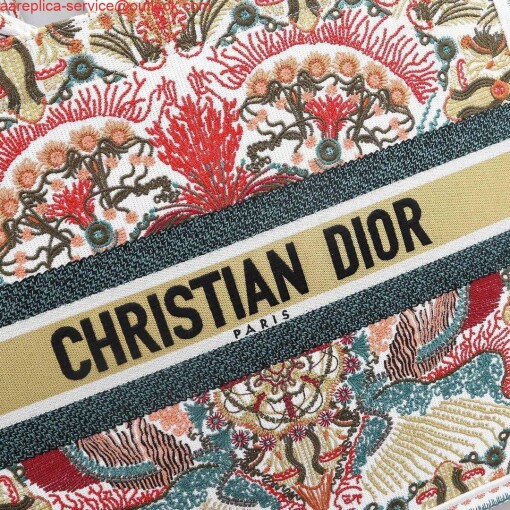 Replica Dior M1286 Book Tote Christian Dior Multicolor Red and Green 5