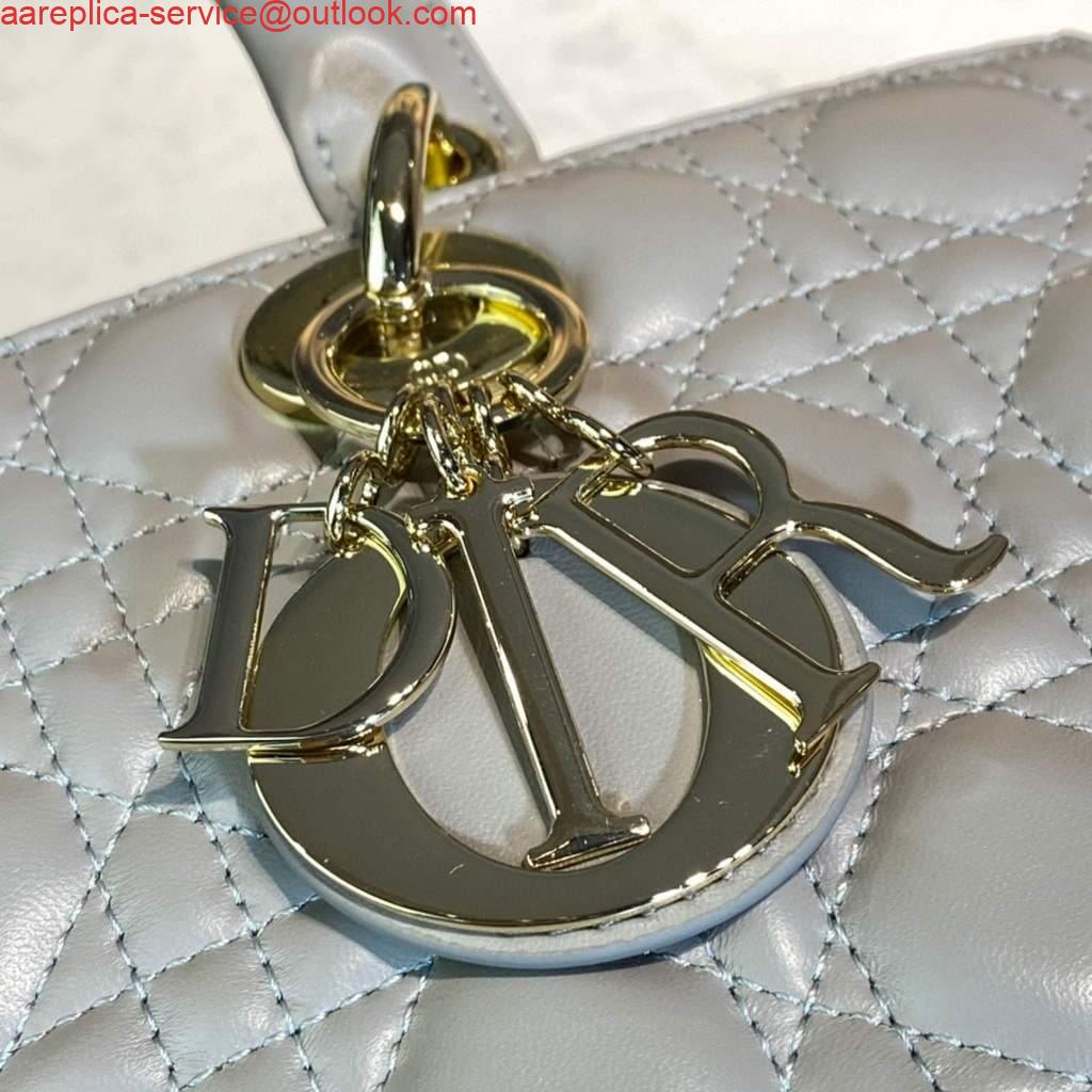 Replica Dior M0566 Large Lady Dior Bag Gray Cannage Lambskin 6 Replica Dior M0566 Large Lady Dior Bag Gray Cannage Lambskin 6