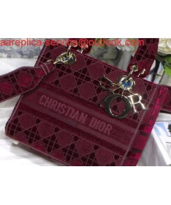 Replica Dior M0565 Lady Dior Medium Tote Bag M950 Wine Red Replica Dior M0565 Lady Dior Medium Tote Bag M950 Wine Red