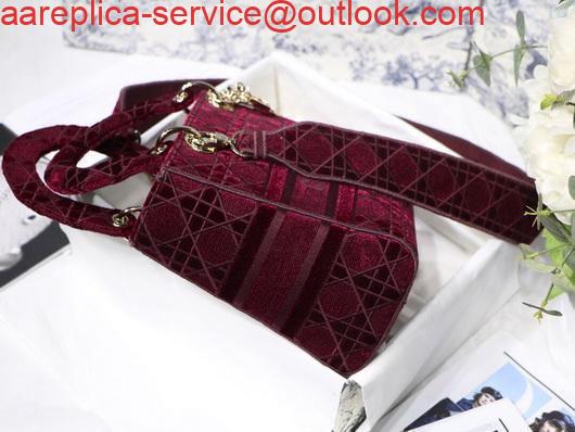 Replica Dior M0565 Lady Dior Medium Tote Bag M950 Wine Red 6 Replica Dior M0565 Lady Dior Medium Tote Bag M950 Wine Red 6