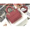 Replica Dior M0565 Lady Dior Medium Tote Bag M950 Wine Red 9