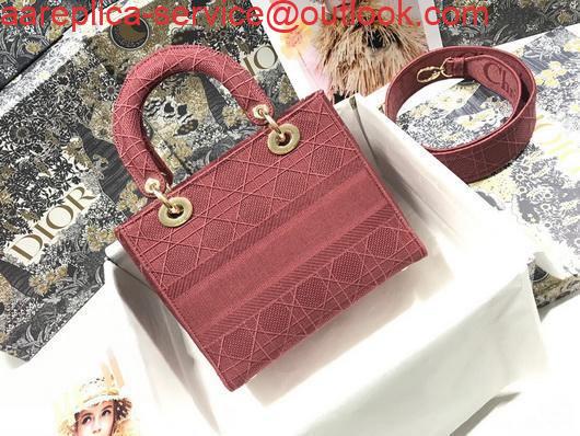 Replica Dior M0565 Lady Dior Medium Tote Bag M950 Red Replica Dior M0565 Lady Dior Medium Tote Bag M950 Red