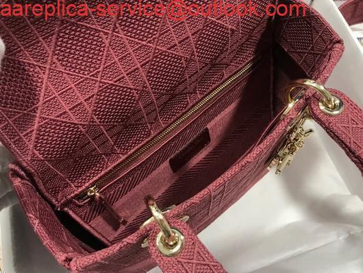 Replica Dior M0565 Lady Dior Medium Tote Bag M950 Red 7 Replica Dior M0565 Lady Dior Medium Tote Bag M950 Red 7
