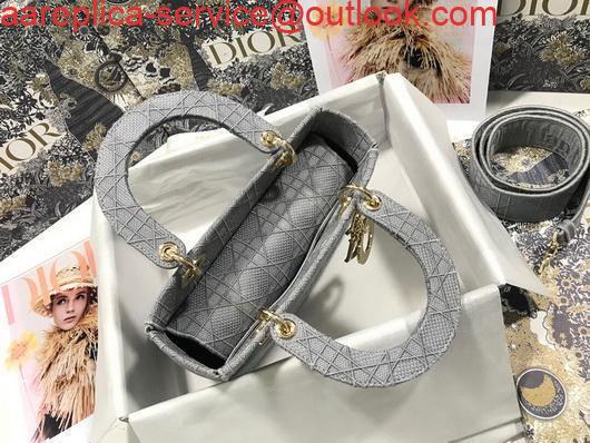 Replica Dior M0565 Lady Dior Medium Tote Bag M950 Gray 6 Replica Dior M0565 Lady Dior Medium Tote Bag M950 Gray 6