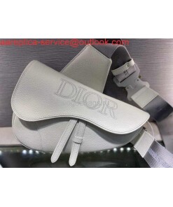 Replica Dior M0446 Saddle Bag Dior Calfskin Bag White 2