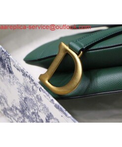 Replica Dior M0446 Dior Saddle Bag M0447 Green Grained Calfskin 2