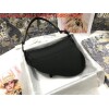 Replica Dior M0446 Dior Saddle Bag M0447 Black Grained Calfskin 10