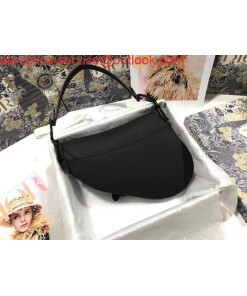Replica Dior M0446 Dior Saddle Bag M0447 Black Ultramatte Calfskin