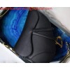 Replica Dior M0446 Dior Saddle Bag M0447 Black Grained Calfskin