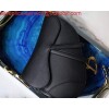 Replica Dior M0446 Dior Saddle Bag M0447 Black Ultramatte Calfskin 9