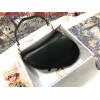 Replica Dior M0446 Dior Saddle Bag M0447 Black Grained Calfskin 9