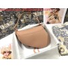 Replica Dior M0446 Dior Saddle Bag M0447 Apricot Grained Calfskin Black Pinter logo 10