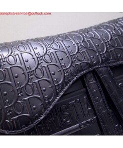Replica Dior M0446 Dior Saddle Bag M0447 Apricot Grained Calfskin Black Pinter logo