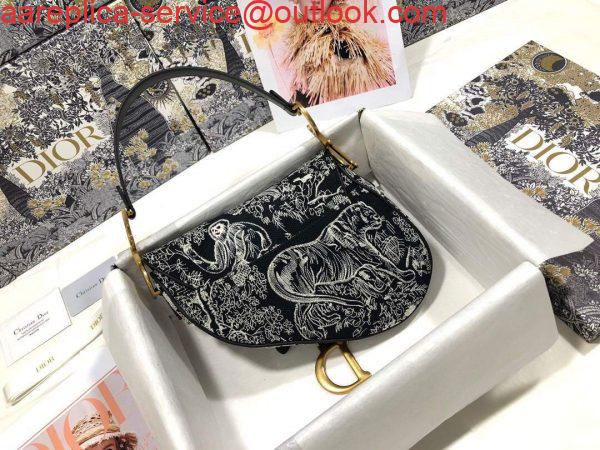 Replica Dior M0446 Dior Saddle Bag Grey Toile de Jouy Reverse Jacquard Replica Dior M0446 Dior Saddle Bag Grey Toile de Jouy Reverse Jacquard