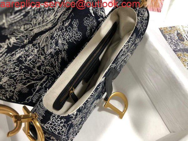 Replica Dior M0446 Dior Saddle Bag Grey Toile de Jouy Reverse Jacquard 7 Replica Dior M0446 Dior Saddle Bag Grey Toile de Jouy Reverse Jacquard 7
