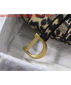Replica Dior M0446 Dior Saddle Bag Beige Multicolor Mizza Embroidery 2
