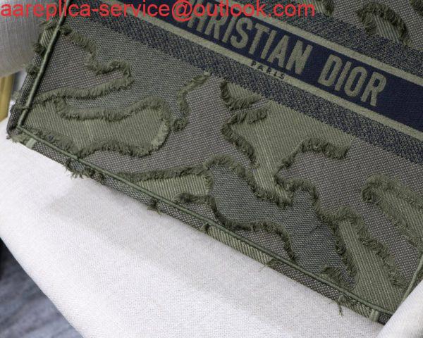 Replica Dior Book Tote M1286 Green Camouflage Embroidery Shopping Bag 4 Replica Dior Book Tote M1286 Green Camouflage Embroidery Shopping Bag 4