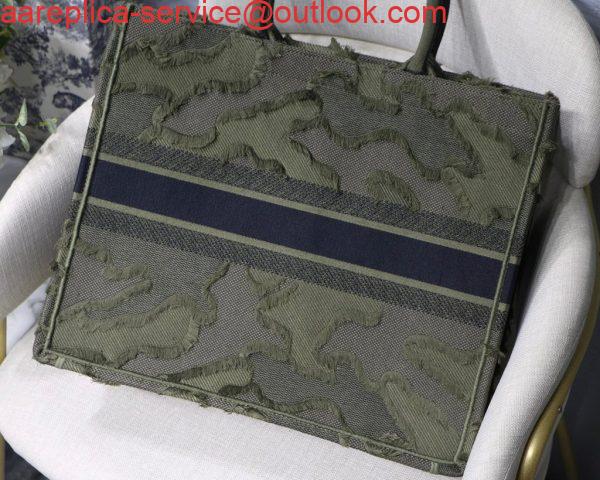 Replica Dior Book Tote M1286 Green Camouflage Embroidery Shopping Bag 5 Replica Dior Book Tote M1286 Green Camouflage Embroidery Shopping Bag 5