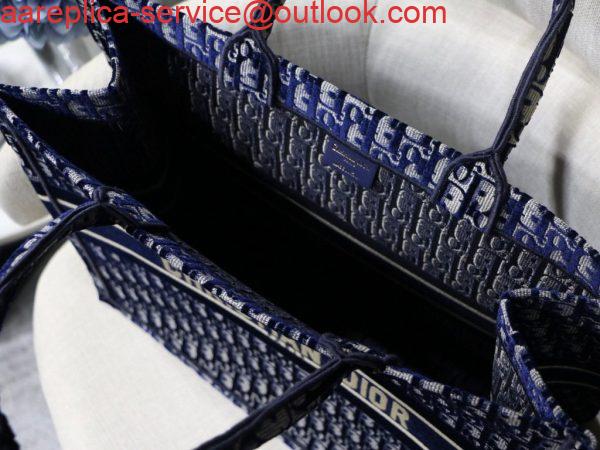 Replica Dior Book Tote M1286 Blue Dior Oblique Velvet 8 Replica Dior Book Tote M1286 Blue Dior Oblique Velvet 8