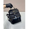 Replica Prada 2VZ135 Re-Nylon Padded Backpack With Hood Black 10