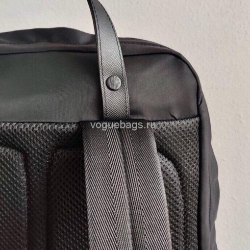 Replica Prada 2VZ048 Nylon And Saffiano Leather Backpack Bag in Black 7
