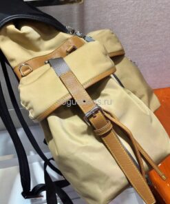 Replica Prada 2VZ074 Nylon Backpack Bag in Brown 2