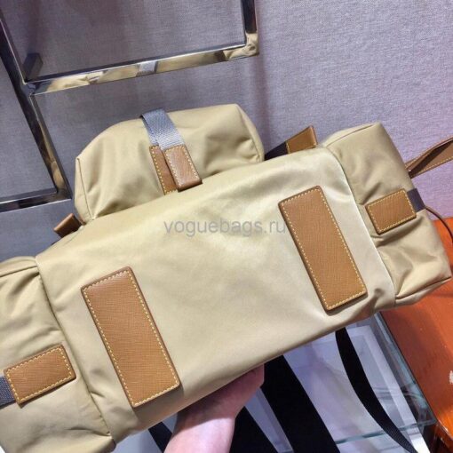 Replica Prada 2VZ074 Nylon Backpack Bag in Brown 5