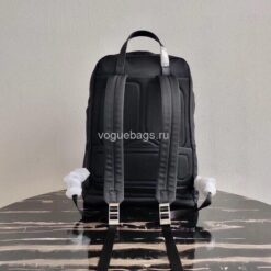 Replica Prada 2VZ048 Nylon And Saffiano Leather Backpack Bag in Black 2