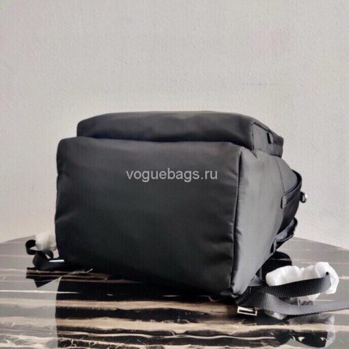 Replica Prada 2VZ048 Nylon And Saffiano Leather Backpack Bag in Black 3