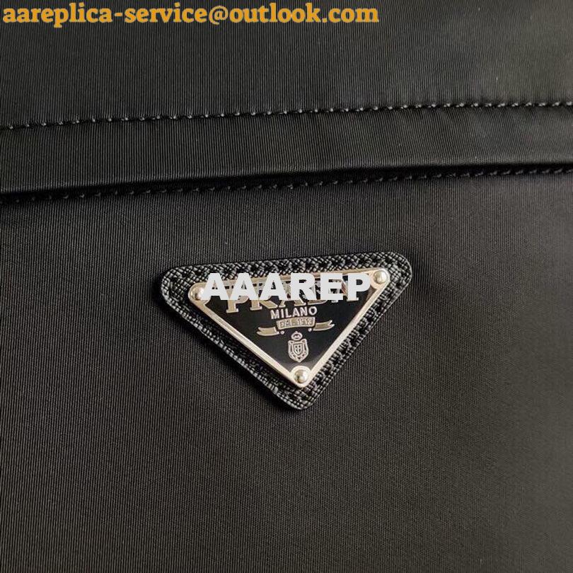 Replica Prada 2VZ048 Nylon And Saffiano Leather Backpack Bag in Black 5 Replica Prada 2VZ048 Nylon And Saffiano Leather Backpack Bag in Black 5