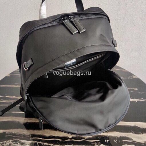 Replica Prada 2VZ048 Nylon And Saffiano Leather Backpack Bag in Black 8