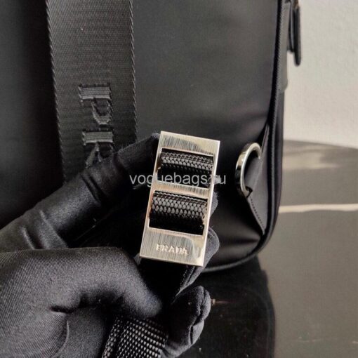 Replica Prada 2VZ026 Nylon Backpack Bag in Black 3