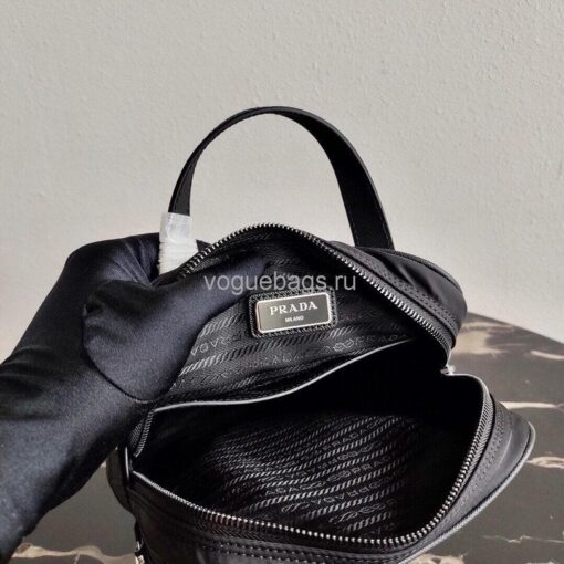 Replica Prada 2VZ026 Nylon Backpack Bag in Black 8