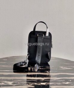 Replica Prada 2VZ026 Nylon Backpack Bag in Black 2