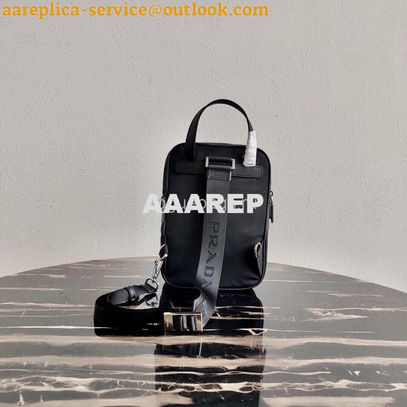 Replica Prada 2VZ026 Nylon Backpack Bag in Black 2 Replica Prada 2VZ026 Nylon Backpack Bag in Black 2