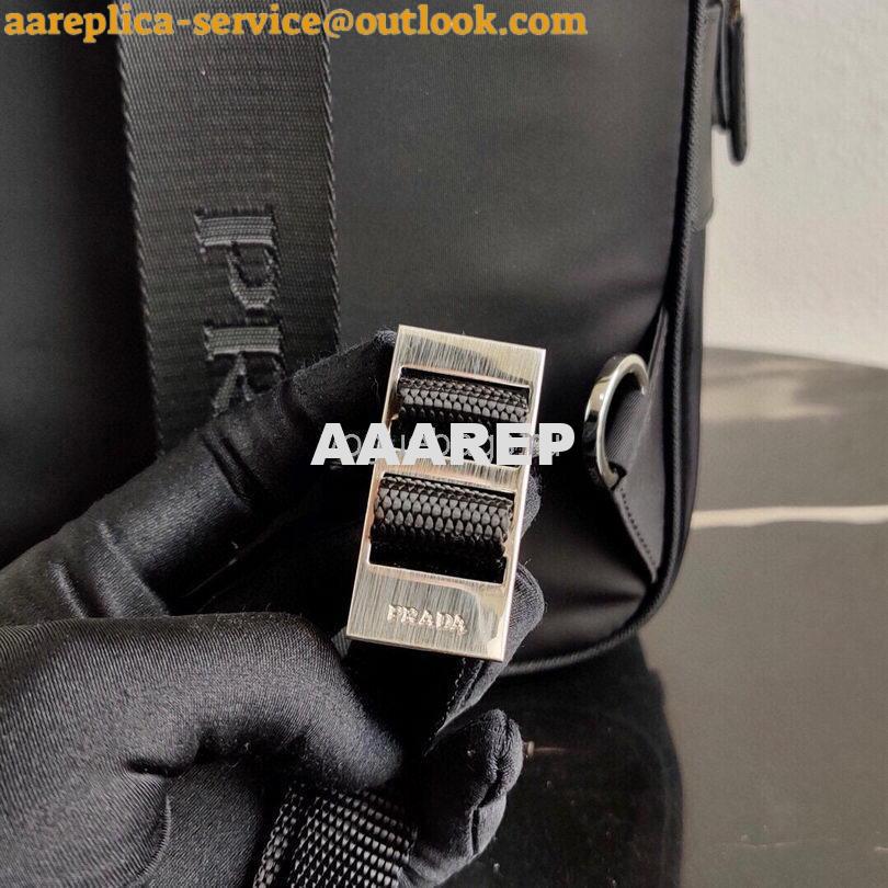 Replica Prada 2VZ026 Nylon Backpack Bag in Black 3 Replica Prada 2VZ026 Nylon Backpack Bag in Black 3