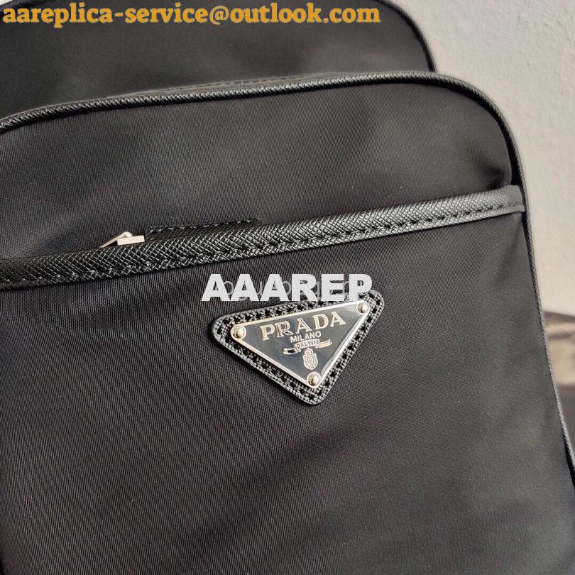 Replica Prada 2VZ026 Nylon Backpack Bag in Black 7 Replica Prada 2VZ026 Nylon Backpack Bag in Black 7