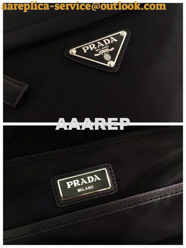 Replica Prada 2V066 Tessuto Zainetto Nylon And Leather Backpack in Black 6 Replica Prada 2V066 Tessuto Zainetto Nylon And Leather Backpack in Black 6