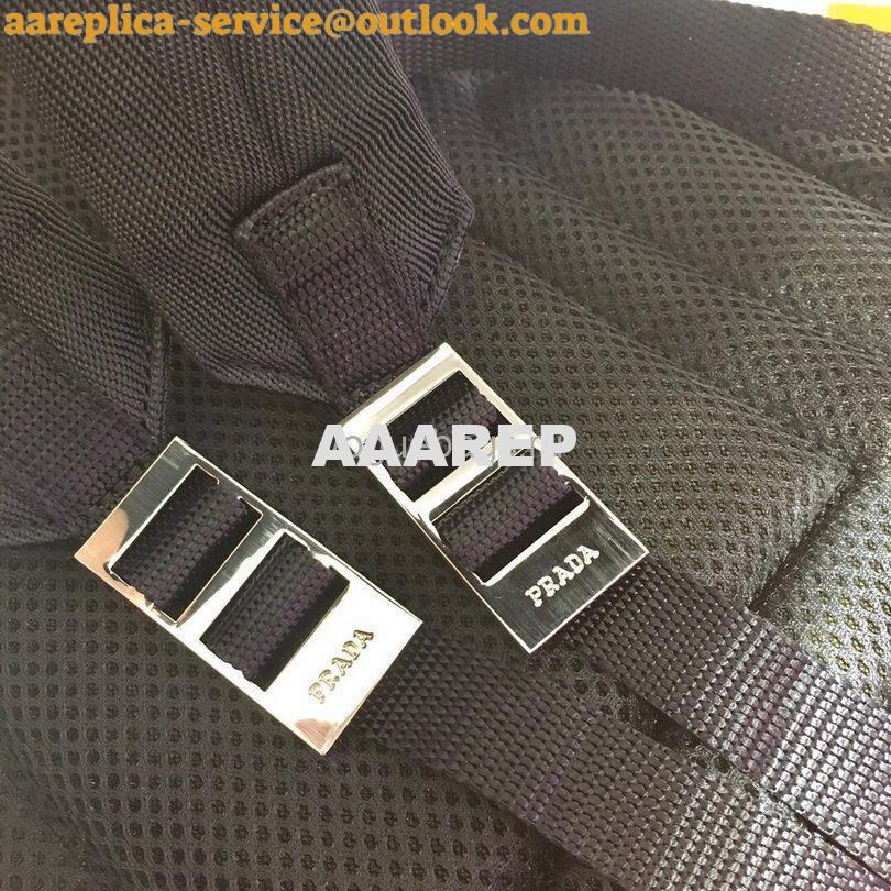 Replica Prada 2V066 Tessuto Zainetto Nylon And Leather Backpack in Black 7 Replica Prada 2V066 Tessuto Zainetto Nylon And Leather Backpack in Black 7